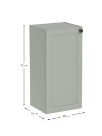 Nástěnná koupelnová skříňka Rafaella, Š 40 cm, Šalvějově zelená, Š 42 cm, V 85 cm