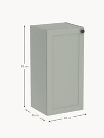 Bad-Hängeschrank Rafaella, B 42 cm, links, Griffe: Metall, beschichtet, Salbeigrün, B 42 x H 85 cm