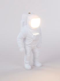 Kleine mobiele LED tafellamp Starman Cosmic, dimbaar, Kunststof, Wit, B 18 x H 34 cm