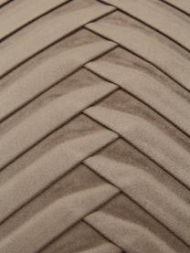 Sametový povlak na polštář  se strukturovaným povrchem Lucie, 100 % samet (polyester), Béžová, Š 45 cm, D 45 cm