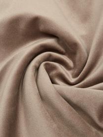 Samt-Kissenhülle Lucie mit Struktur-Oberfläche, 100% Samt (Polyester), Taupe, B 45 x L 45 cm