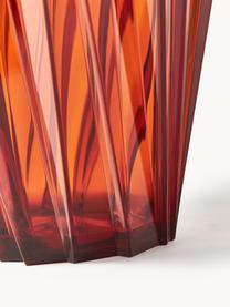 Große Vase Shanghai, H 44 cm, Acrylglas, Orange, transparent, Ø 35 x H 44 cm