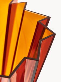 Grand vase Shanghai, haut. 44 cm, Verre acrylique, Orange, transparent, Ø 35 x haut. 44 cm