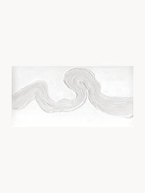 Handgemaltes Leinwandbild White River, Weiss, B 140 x H 70 cm