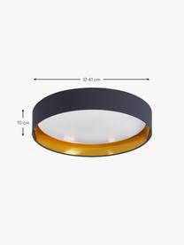 Lampa sufitowa LED Mallory, Ciemny niebieski, Ø 41 x W 10 cm