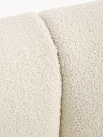 Salon modulable en tissu peluche Sofia, Peluche blanc cassé, larg. 404 x prof. 231 cm, méridienne à gauche