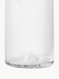 Glazen karaf Deluxe met deksel, 1 L, Mondgeblazen glas, siliconen, Transparant, zwart, 1 L