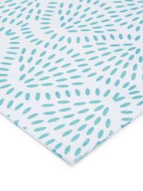 Waterafstotende placemats Starbone, 2 stuks, Polyester, Wit, blauw, 33 x 48 cm