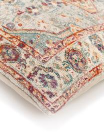 Federa arredo vintage in cotone Eliseo, 100% cotone, Beige, multicolore, Larg. 45 x Lung. 45 cm