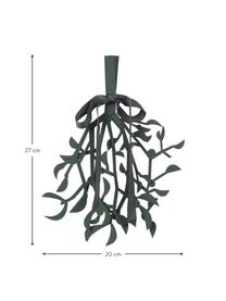 Pieza decorativa de papel Mistletoe, Figura: papel, Correa: poliéster, Verde oscuro, An 27 x L 20 cm