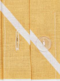 Baumwoll-Bettwäsche Mirja mit grafischem Muster, Webart: Renforcé Fadendichte 144 , Senfgelb, 200 x 200 cm + 2 Kissen 80 x 80 cm