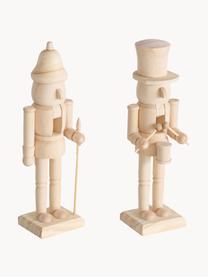 Set de figuras decorativas de madera Bjante, 2 uds., Tablero de fibras de densidad media (MDF), Madera, An 7 x Al 26 cm