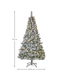 Decoratieve LED kerstboom Millington, H 155 cm, Groen, besneeuwd, Ø 86 x H 155 cm