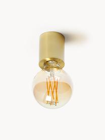Kleine wand- en plafondspot Chanty, Lamp: vermessingd metaal, Mat goudkleurig, Ø 6 x D 7 cm