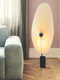 Malá stmívatelná stojací LED lampa Liris, Bílá, černá, V 118 cm