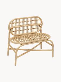 Handgefertigte Kindersitzbank Nana Mini aus Rattan, Rattan, Beige, B 60 x T 33 cm