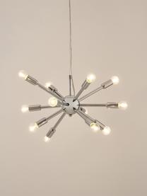 Lampada a sospensione Spike, Paralume: metallo cromato, Baldacchino: metallo cromato, Cromo, Ø 50 x Alt. 52 cm