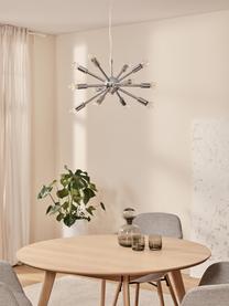 Závesná lampa Spike, Odtiene chrómovej, Ø 50 x V 52 cm