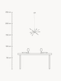 Hanglamp Spike, Lampenkap: verchroomd metaal, Chroomkleurig, B 50 x H 52 cm