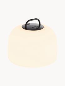 Mobiel outdoor LED hanglamp Kettle, dimbaar, Lamp: kunststof, Crèmewit, zwart, Ø 36 x H 31 cm