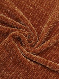 Weiche Chenille-Decke Beckett in Rostrot, 100% Polyester, Rostrot, B 130 x L 170 cm