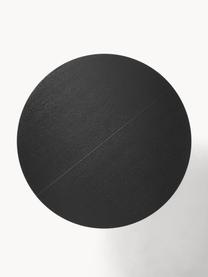 Uitschuifbare eettafel Filo met groefstructuur, 120 - 160 x 75 cm, Tafelblad: MDF met gelakt eikenhoutf, Eikenhout, zwart gelakt, B 120/160 x D 120 cm