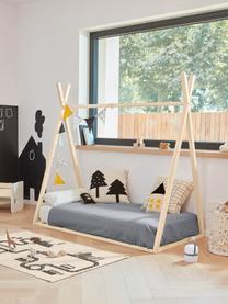Łóżko dziecięce z drewna Maralis, Drewno bukowe, sklejka, Jasne drewno naturalne, S 70 x D 140 cm