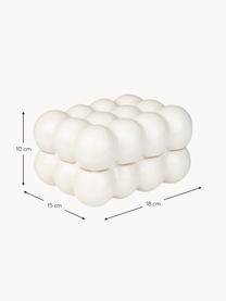 Aufbewahrungsbox Bubble, B 18 cm, Aluminium, beschichtet, Off White, B 18 x T 15 cm