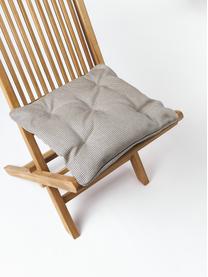 Zewnętrzna poduszka na krzesło Ortun, Tapicerka: 100% poliakryl barwiony p, Beżowy, ciemny niebieski, S 40 x D 40 cm