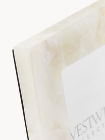 Cadre photo en marbre Lugano, tailles variées, Blanc cassé, marbré, 10 x 15 cm