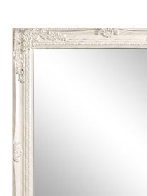 Espejo de pared de madera de paulownia Miro, Espejo: cristal, Madera blanca, An 62 x Al 82 cm