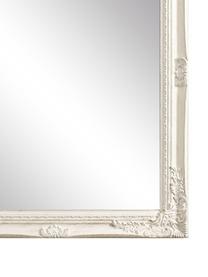 Espejo de pared de madera de paulownia Miro, Espejo: cristal, Madera blanca, An 62 x Al 82 cm