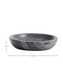 Dekoratívna nádoba z mramoru Aggaz, Mramor, Sivá, mramorovaná, Ø 10 x V 2 cm