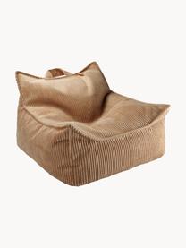 Kinder-Sitzsack Sugar aus Cord, Bezug: Cord (100 % Polyester) au, Cord Hellbraun, B 70 x T 80 cm