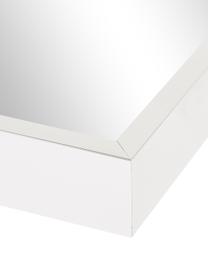 Specchio rettangolare da parete con cornice in alluminio argentato Alpha, Cornice: alluminio rivestito, Superficie dello specchio: lastra di vetro, Alluminio, Larg. 50 x Alt. 70 cm