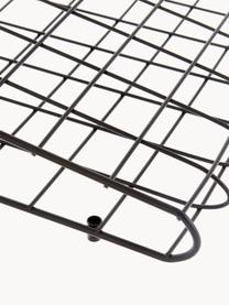 Grosse Gitter-Pinnwand Mesh, Stahl, lackiert, Schwarz, B 51 x H 72 cm