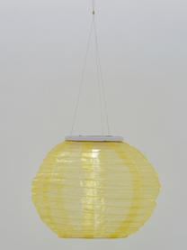 Lámpara colante solar Festival, Pantalla: poliéster, Beige, Ø 25 x Al 21 cm