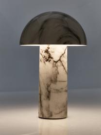 Malá prenosná stolová lampa Svamp, Odtiene sivej, Ø 16 x V 25 cm