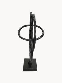 Ručně vyrobená dekorace Sculpture, Potažený hliník, Černá, Š 29 cm, V 40 cm