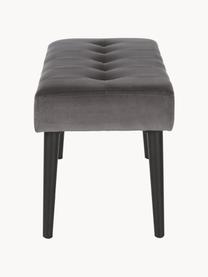 Banquette en velours Glory, Velours gris foncé, larg. 95 x haut. 45 cm