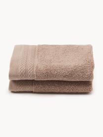 Handtuch Premium aus Bio-Baumwolle in verschiedenen Grössen, 100 % Bio-Baumwolle, GOTS-zertifiziert (von GCL International, GCL-300517)
 Schwere Qualität, 600 g/m², Beige, XS Gästehandtuch, B 30 x L 30 cm, 2 Stück