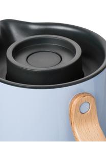 Termo Emma, 1 L, Estructura: acero inoxidable, Asa: madera de haya, Azul, 1,2 L