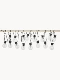 Outdoor LED-Lichterkette Partaj, 950 cm, 16 Lampions, Lampions: Kunststoff, Schwarz, L 950 cm