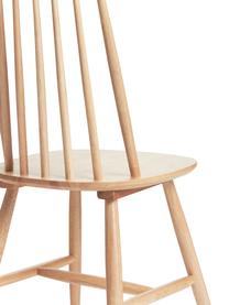 Windsorské židle Milas, 2 ks, Lakované kaučukové dřevo, Hnědá, Š 52 cm, H 45 cm