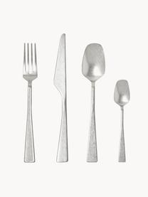 Besteck-Set Zest mit Stonewashed Oberfläche, 6 Personen (24-tlg.), Edelstahl

Das Besteck ist aus Edelstahl gefertigt. Somit ist es langlebig, rostet nicht und ist resistent gegen Bakterien. Zudem ist es farbecht, pflegeleicht, geschmacksneutral und säurebeständig.

Damit das matte Finish am besten zur Geltung kommt, sollte es vor dem Eindecken mit einem weichen Tuch poliert werden., Silberfarben, 6 Personen (24-tlg.)