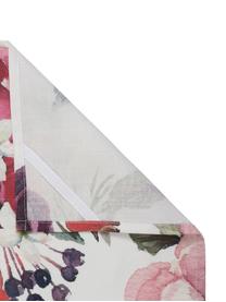 Baumwoll-Geschirrtücher Florisia mit Blumenmuster, 2 Stück, Baumwolle, Rosa, Weiß, B 50 x L 70 cm