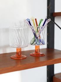 Lepelsset Pin van glas, 4-delig, Glas, Meerkleurig, L 13 cm