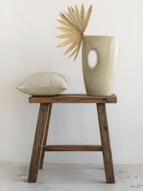Ručne vyrobená váza z keramiky Dappled, Keramika, Béžová, Ø 22 x V 34 cm