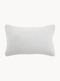 Funda de cojín de terciopelo Dana, 100% terciopelo de algodón, Gris claro, An 30 x L 50 cm