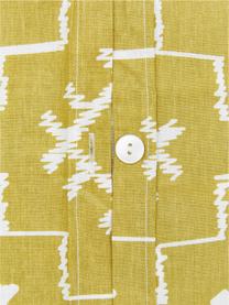 Pościel z bawełny Kamila, Żółty, 200 x 200 cm + 2 poduszki 80 x 80 cm